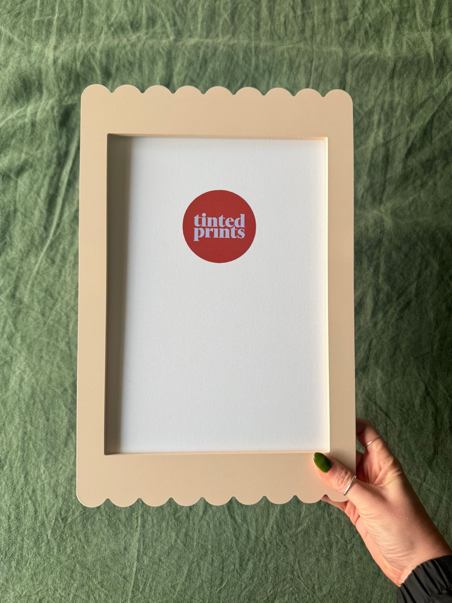 A4 Bone Scallop Frame