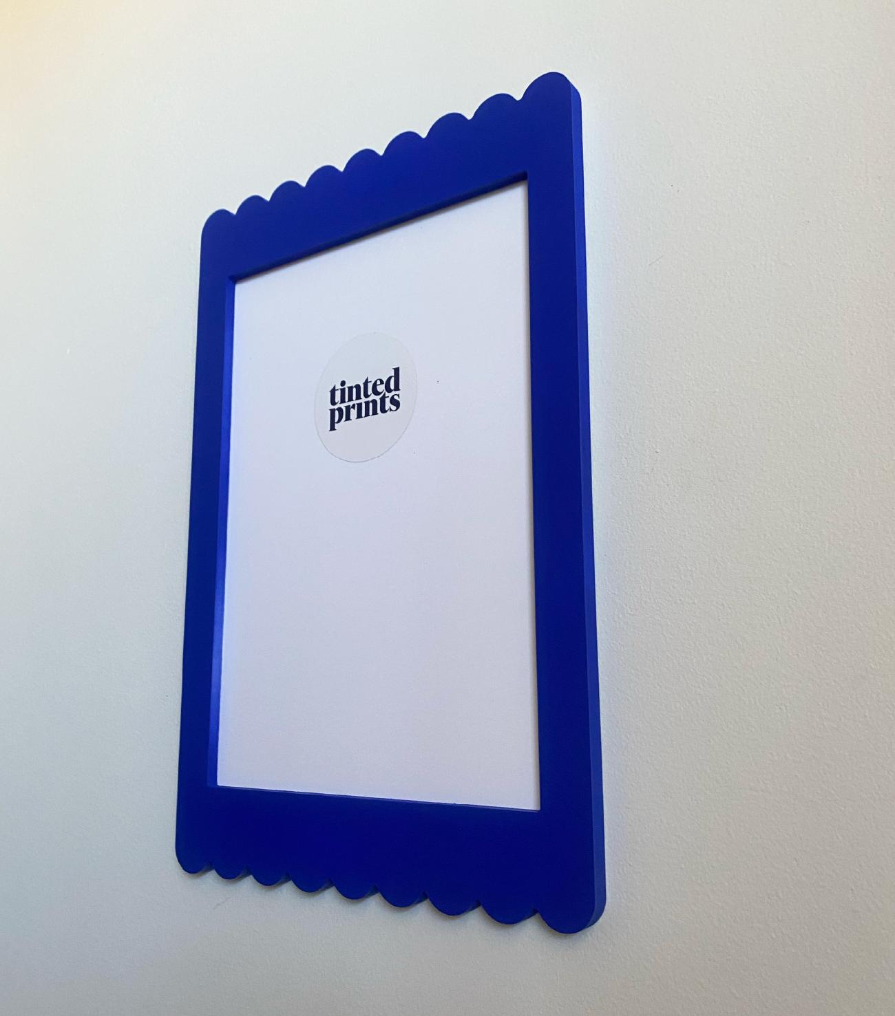 A4 Cobalt Blue Scallop Frame