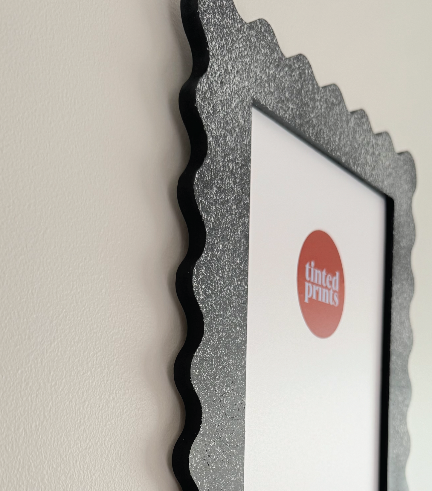 A4 Black Granite Squiggle Frame