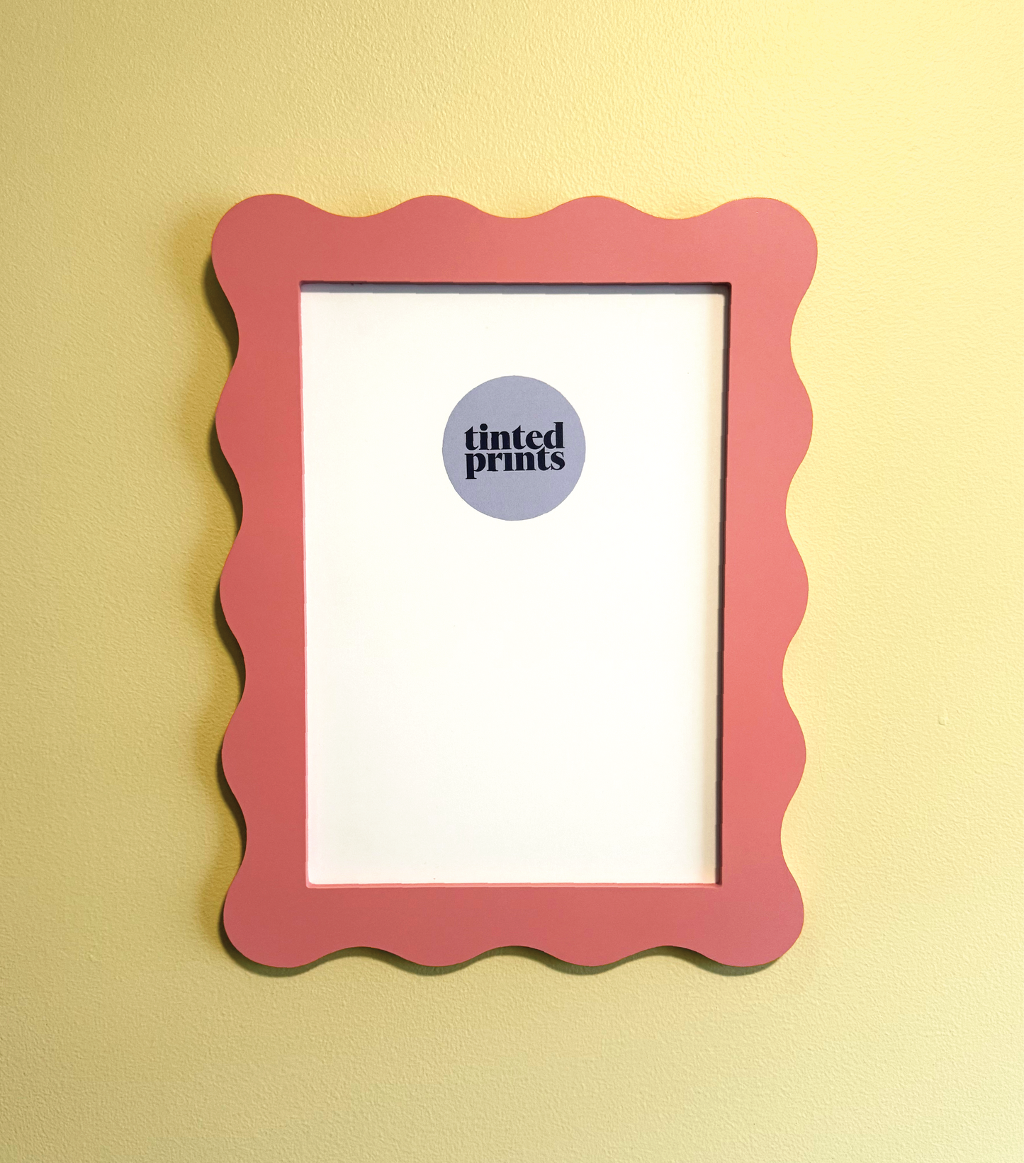 A4 Dusty Pink Wavy Frame