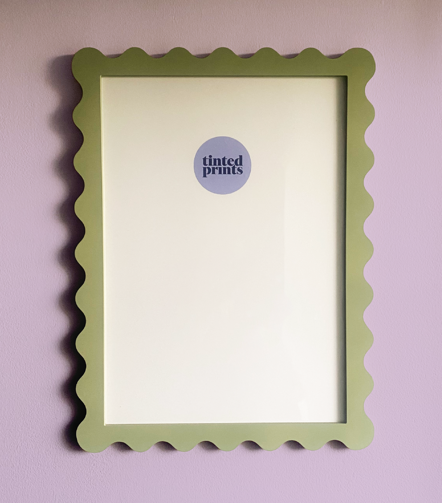 A3 Forest Green Squiggle Frame