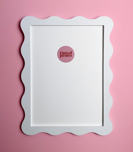 A3 White Wavy Frame