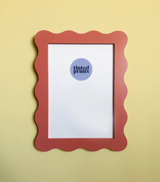 A4 Dusty Pink Wavy Frame