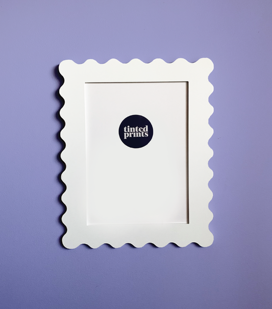 A4 White Squiggle Frame