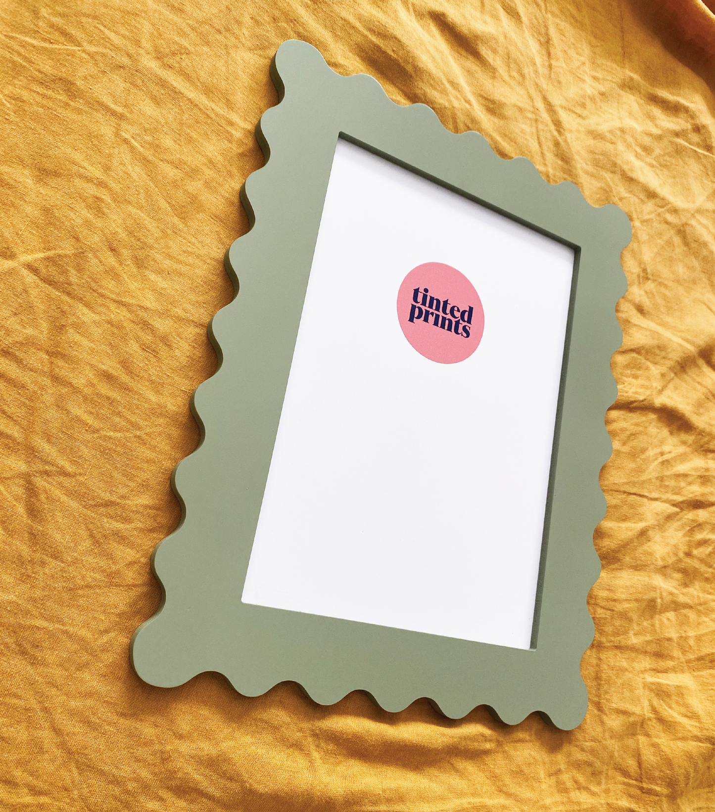 A4 Forest Green Squiggle Frame
