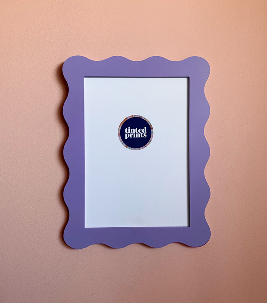 A4 Lilac Wavy Frame
