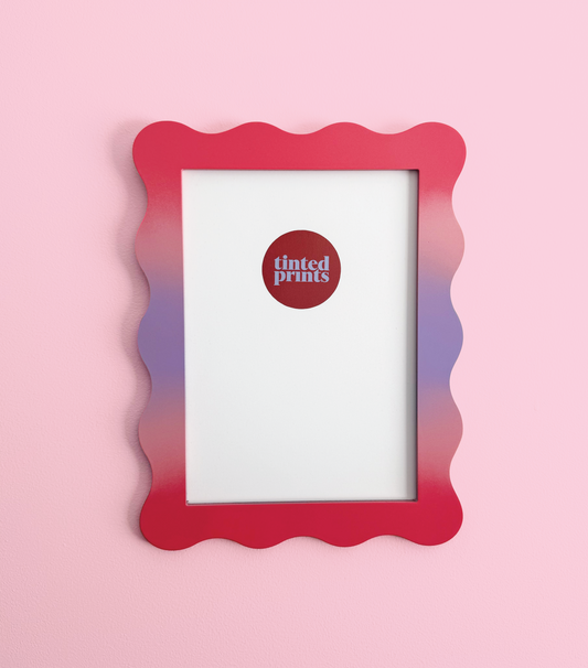 A4 Ombre Lollipop Wavy Frame