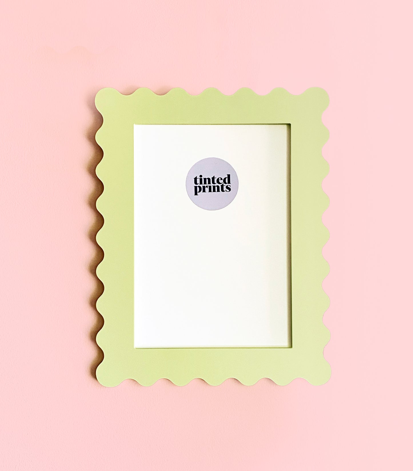 A4 Mint Green Squiggle Frame