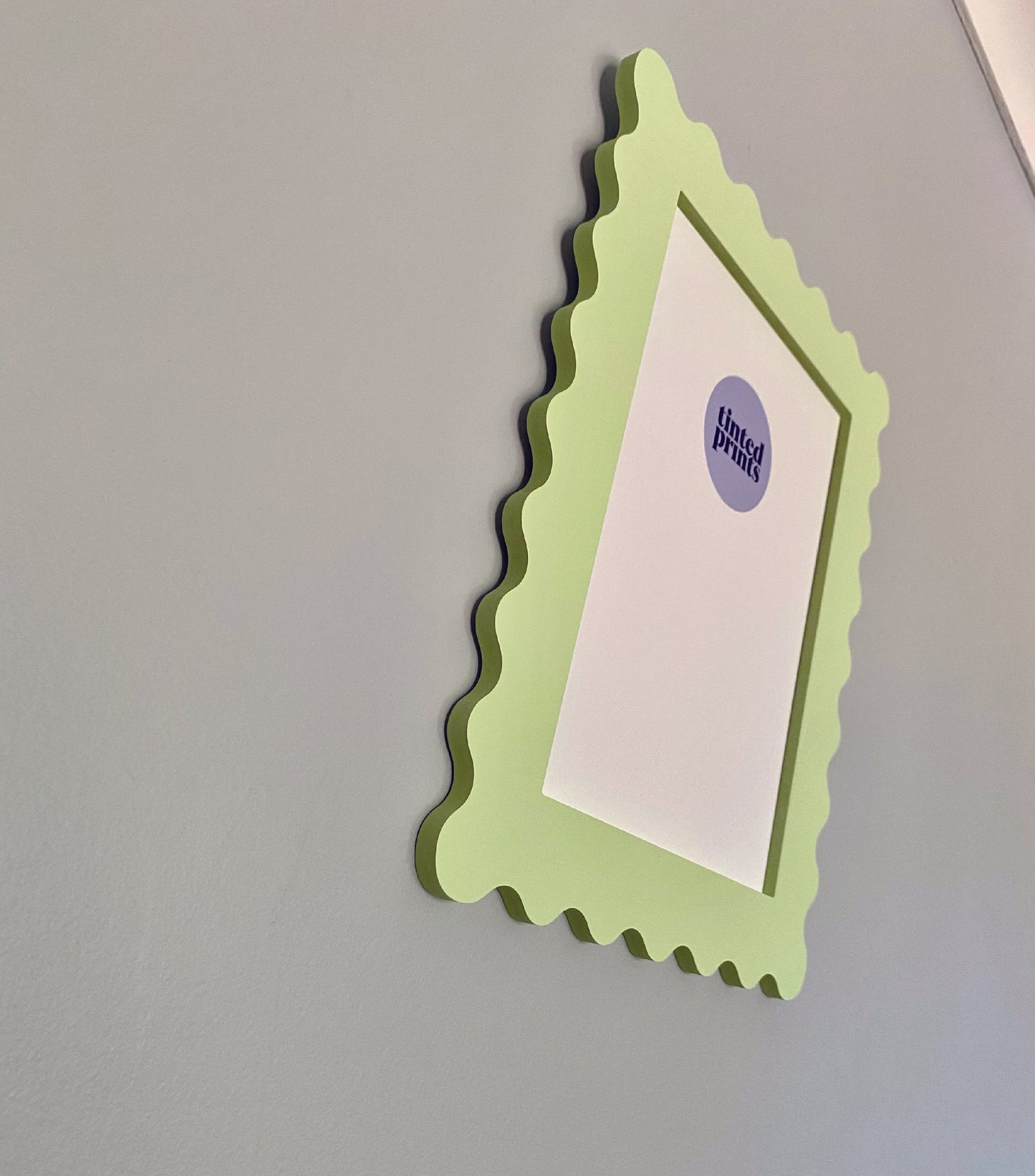 A4 Mint Green Squiggle Frame